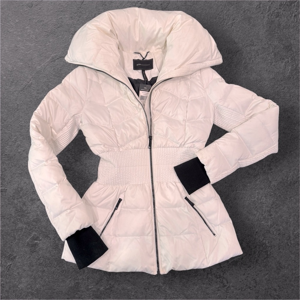 SOLD BCBG MAXAZRIA Puffer Jacket White XS - New with Tags